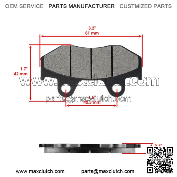 Front Brake Pads & Rear Brake Shoes for Honda Elite 110 NHX110 2010 2011 - Image 3