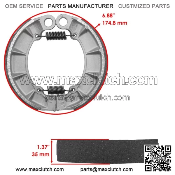 for Honda VF750C Magna V45 1987 1988 Front Brake Pads & Rear Brake Shoes - Image 2