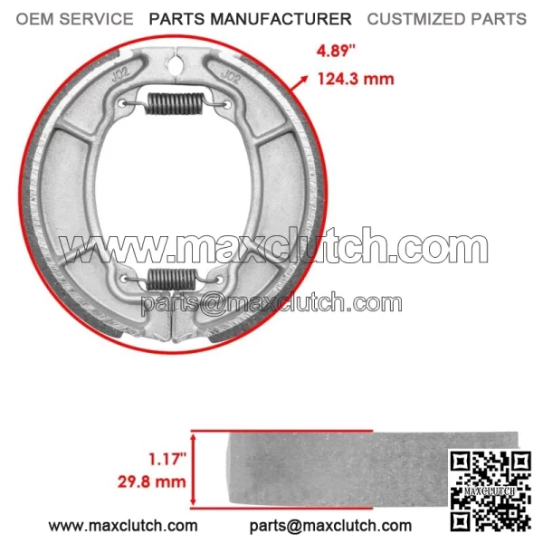 for Honda NX650 Nx 650 1988 1989 Front Brake Pads & Rear Brake Shoes - Image 2