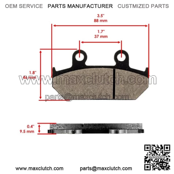 for Honda NX650 Nx 650 1988 1989 Front Brake Pads & Rear Brake Shoes - Image 3