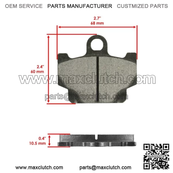 for Yamaha XS400R Seca 400R 1982 1983 Front Brake Pads & Rear Brake Shoes - Image 3
