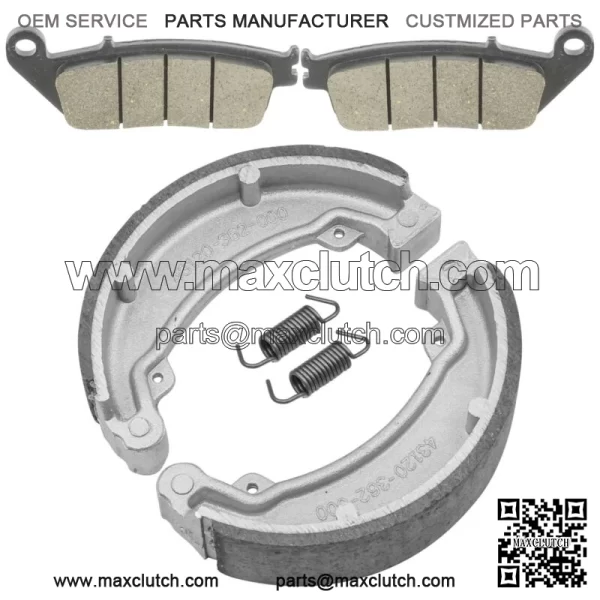 Front Brake Pads & Rear Brake Shoes for Honda Nas250 Nighthawk 250 1992 - Image 4