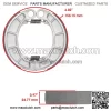 Front Brake Pads & Rear Brake Shoes for Honda Vt250C V-Twin Magna 250 1999-2007 - Image 2