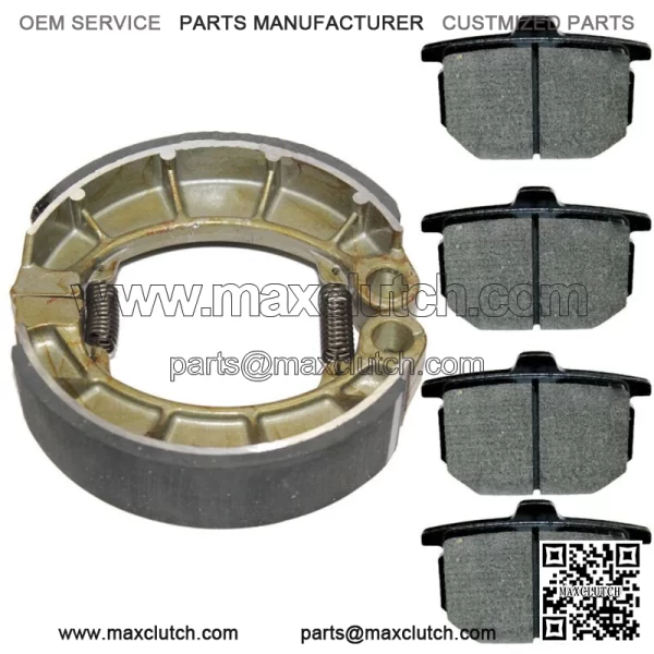 Front Brake Pads & Rear Brake Shoes for Honda CX5001978 1979 1980 1981