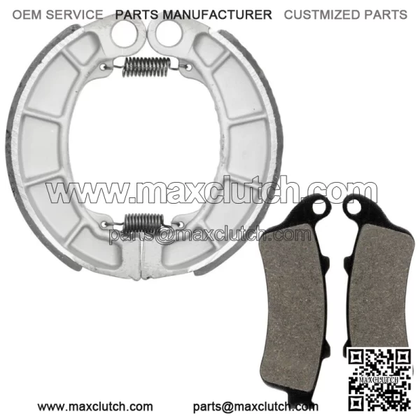 Front Brake Pads & Rear Shoes for Honda Cl400 1998, Nv400Cb Steed 400 VLX 2001