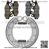 Front & Rear Brake Pads Shoes for Kawasaki KLF300 Bayou 300 4X4 2001-2005
