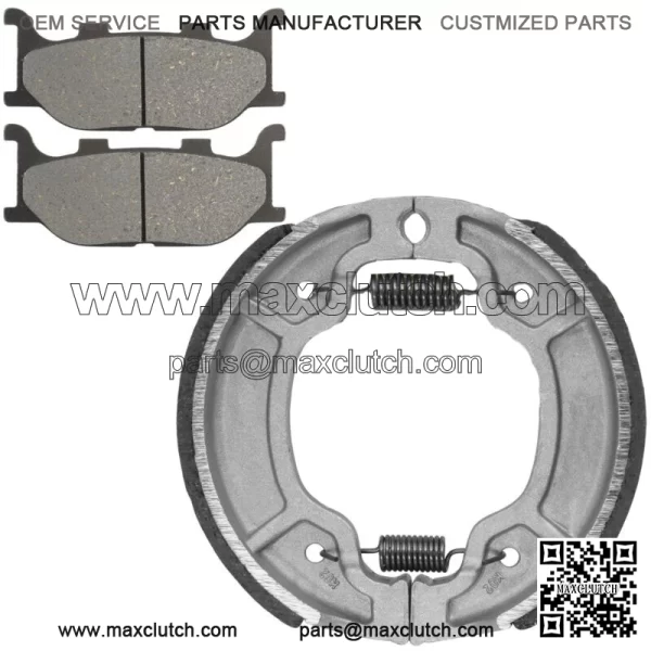 Front Brake Pads & Rear Brake Shoes for Yamaha XVS250 Drag Star Ds250 2000-2005