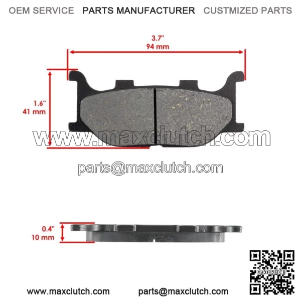 Front Brake Pads & Rear Brake Shoes for Yamaha XVS250 Drag Star Ds250 2000-2005 - Image 3