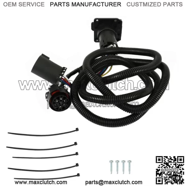 For Ford 17 to 22 Super Duty F250 F350 F450 F550 Trailer Wiring Harness in Bed
