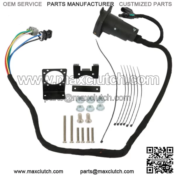 Way Flat and 7 Way RV Trailer Wiring Harness for 05-22 Frontier/05-15 Xterra