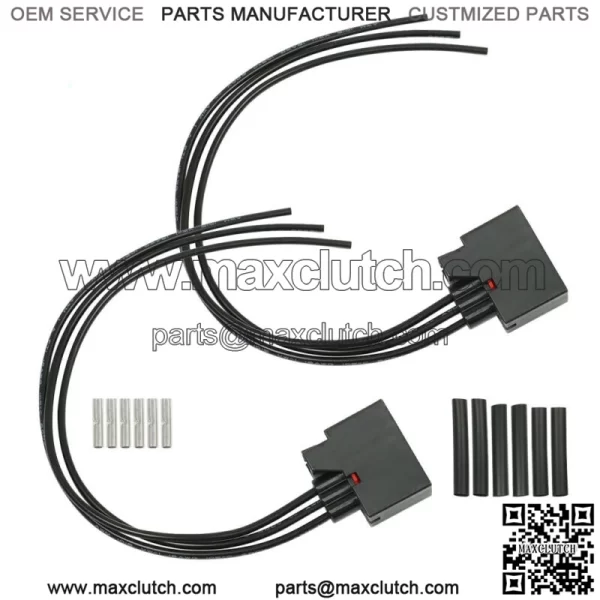 2X Front Turn Signal Light Connector Wiring Harness For Jeep Wrangler JK 2007-2018