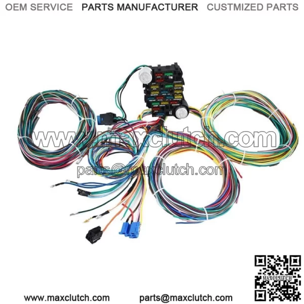 NEW 21Circuit Wiring Harness Universal X-long Wires For Chevy Ford Hotrods - Image 2