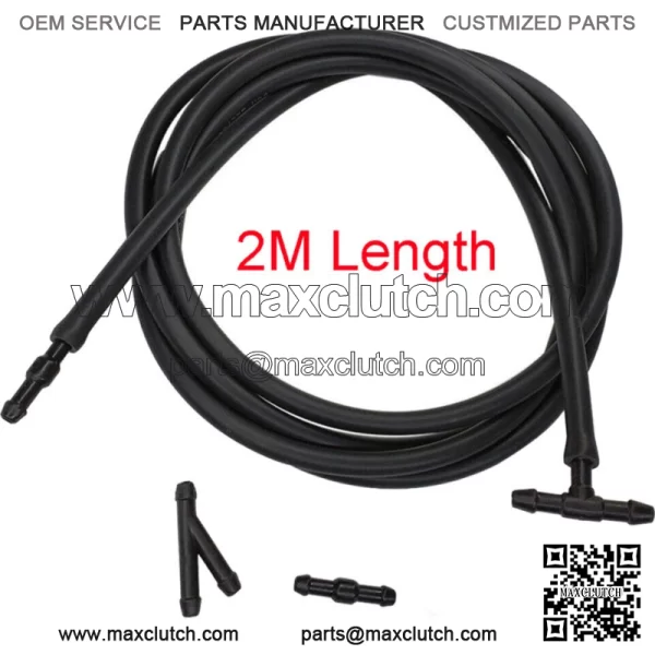 2M Universal Car Windshield Washer Fluid Tube Hose Pipe Nozzle Parts W/Connector (For: Chevrolet Silverado 1500)