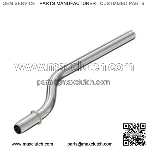 Engine oil dipstick tube on the left side