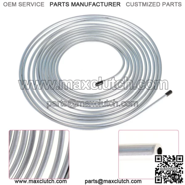 Zinc-Coated Steel Brake Line Tubing Kit 25 Ft. of 1/4 OD Direct Replacement