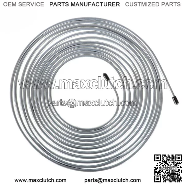 Zinc-Coated Steel Brake Line Tubing Kit 25 Ft. of 1/4 OD Direct Replacement - Image 2
