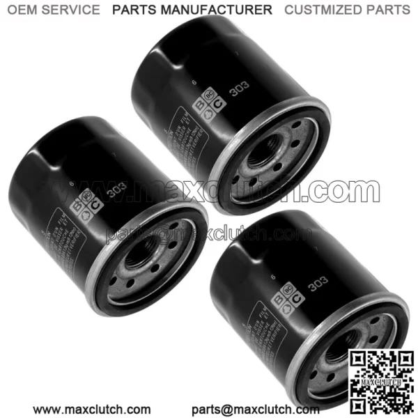 3 Oil Filters for Yamaha YFM660 Grizzly YXR660 Rhino YFM450 Kodiak YYFM450Fx (For: 2006 Yamaha Rhino 660) - Image 3