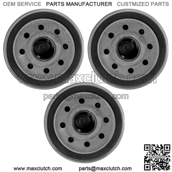 3 Oil Filters for Yamaha YFM660 Grizzly YXR660 Rhino YFM450 Kodiak YYFM450Fx (For: 2006 Yamaha Rhino 660) - Image 4