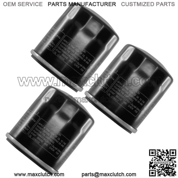 3 Oil Filters for Yamaha YFM660 Grizzly YXR660 Rhino YFM450 Kodiak YYFM450Fx (For: 2006 Yamaha Rhino 660) - Image 5