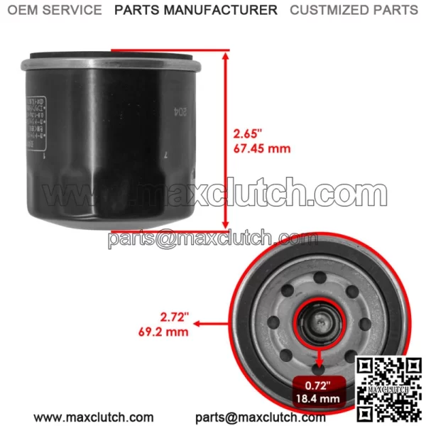 3pcs Oil Filter For Yamaha YXR660 Rhino YZF R6 599 XJ6 Diversion 600 2006-2013 - Image 2