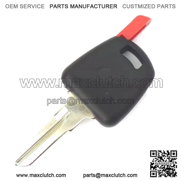 Key Blank for Peugeot Speedfight & Vivacity. New Uncut Key with Immo Chip Holder