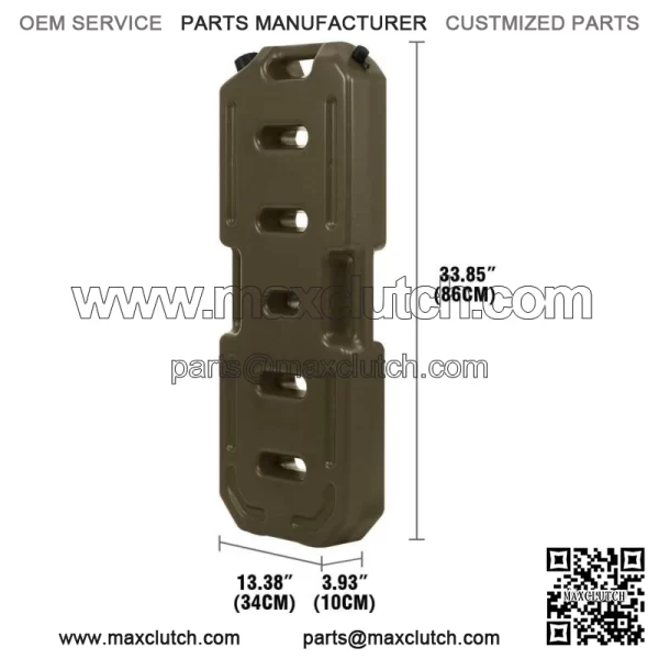 20L Fuel Tank Cans Oil Storage Gas Can Storage Container Jeep ATV UTV Green For: More than one vehicle - Image 4