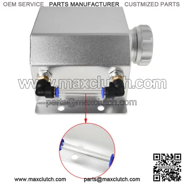 Aluminum Car Reservoir Radiator Coolant Overflow Bottle Recovery Water Tank 1L - Image 2