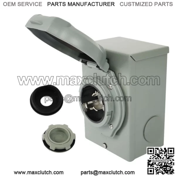 50A Generator Power Inlet Box NEMA SS2-50P Power Inlet Box for 3Prong ETL - Image 2