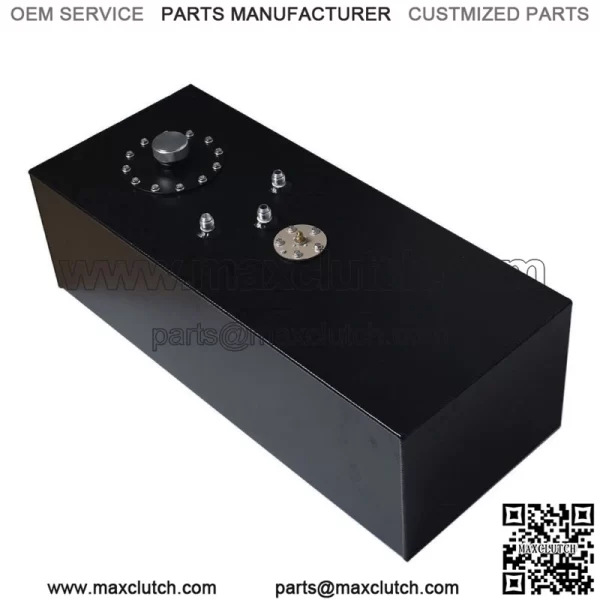 15 Gallon Race Fuel Cell Gas Tank w/ Level Sender 60L Top-Feed Slim Aluminum - Image 3