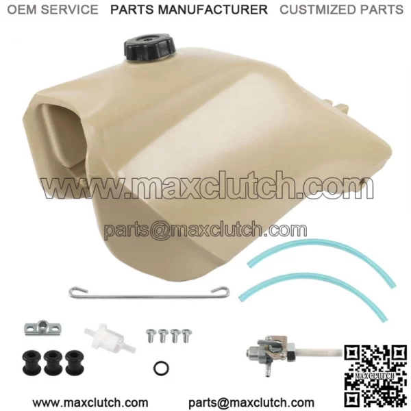 Beige Fuel Tank w/ Cap + Fuel Petcock For Honda FourTrax 300 TRX300FW 4x4 93-00