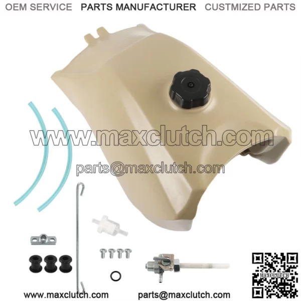 Beige Fuel Tank w/ Cap + Fuel Petcock For Honda FourTrax 300 TRX300FW 4x4 93-00 - Image 3