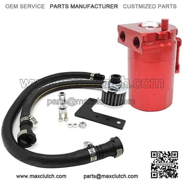 05032 Engine Oil Breather Pot with Air Filter # Red