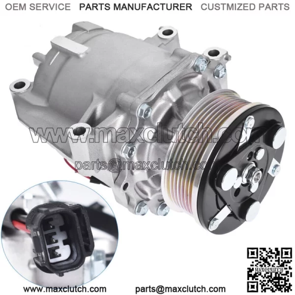 A/C AC Compressor w/Clutch For Honda Civic 1.8L 2006 2007 2008 2009 2010 2011 - Image 3