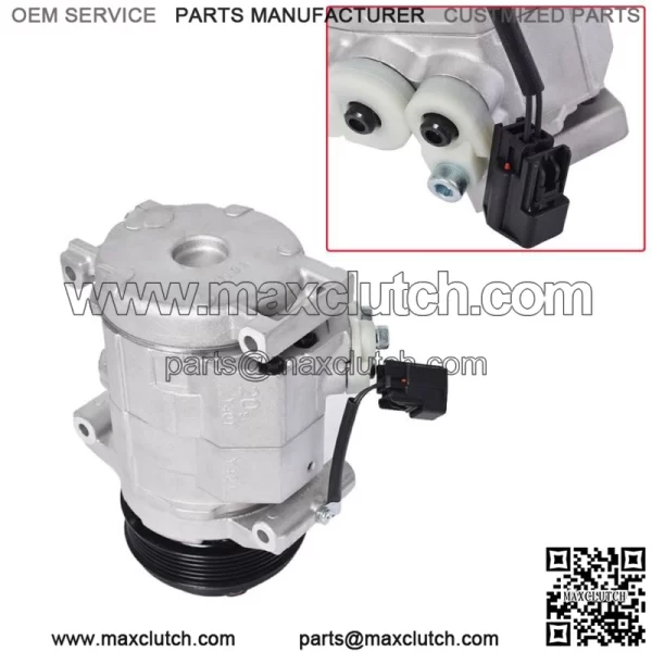 New A/C AC Compressor For 2008-2012 Buick Enclave Chevrolet Traverse GMC Acadia - Image 2