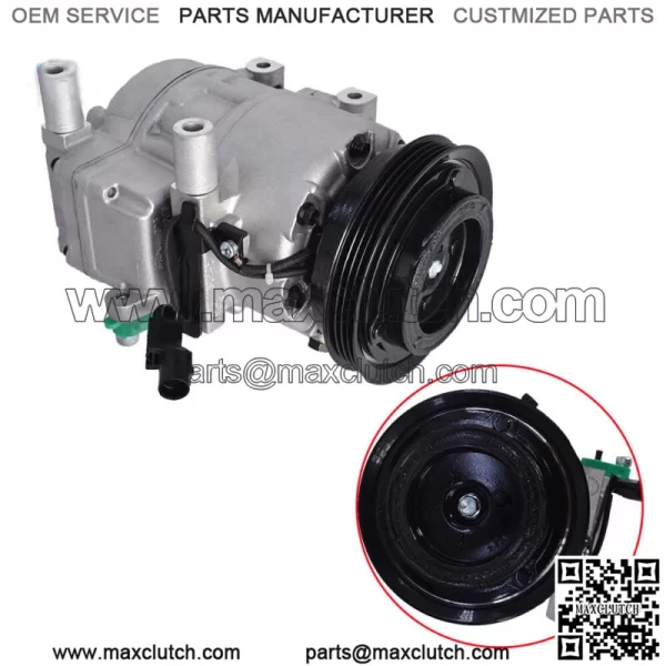 A/C AC Compressor w/Clutch For 2006 2007 2008 2009 Hyundai Accent 1.6L CO 10925C