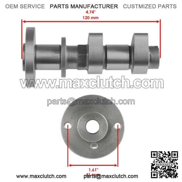 Exhaust & Intake Camshafts w/ Decompression for Polaris 023626 3022299 3022556 For: Polaris Sportsman 570 - Image 3