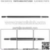 Driver Side Rear Axle Spline Shaft Fits 2008+ EZGO Electric RXV Golf Cart