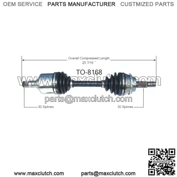CV Half Shaft TO-8168 Fits Toyota Tacoma GX470 Front Left or Right (For: Toyota)