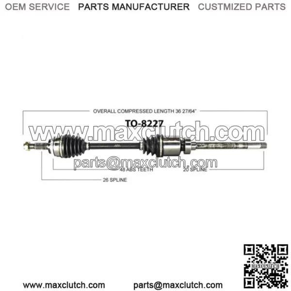 AWD For 2003 - 2005 2006 Toyota Matrix Pontiac Vibe Front Right CV Axle Shaft CA (For: Toyota)