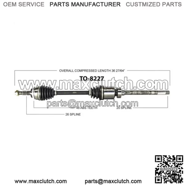 AWD For 2003 - 2005 2006 Toyota Matrix Pontiac Vibe Front Right CV Axle Shaft CA (For: Toyota) - Image 2