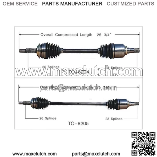 2X Front Left Front Right Drive Shaft For Yaris 2006~2017 Toyota (For: Toyota)