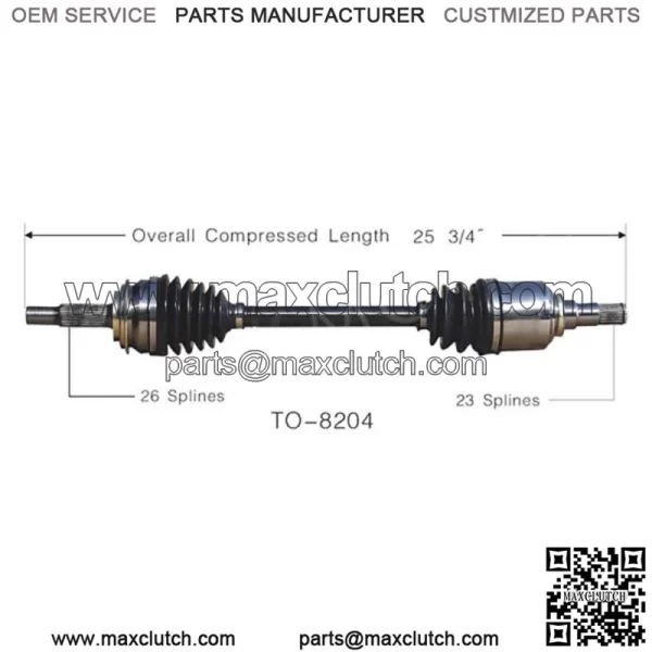 CV axle shaft front left front right set of 2 pcs for Toyota 2006-2017 (for: Toyota) - Image 4