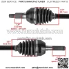 705402099 Front CV Axles For Can Am Maverick X3 Max Turbo R 2018 2020 Left/Right - Image 3