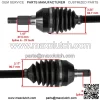 705402099 Front CV Axles For Can Am Maverick X3 Max Turbo R 2018 2020 Left/Right - Image 5