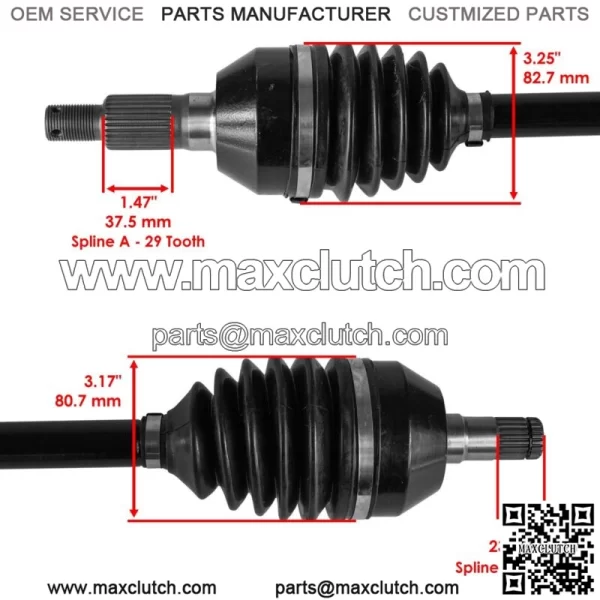 705402099 Front CV Axles For Can Am Maverick X3 Max Turbo R 2018 2020 Left/Right - Image 5