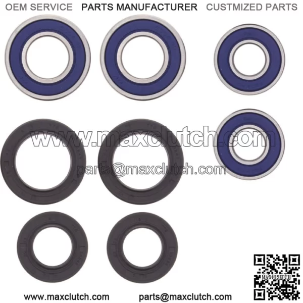 Both Front Wheel Bearing Seals for Honda TRX300 Fourtrax 2WD 1988-1992 (for: Honda)