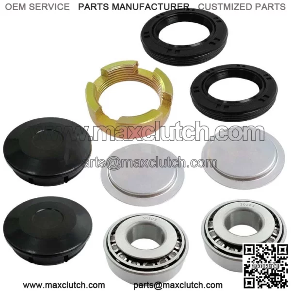 Swingarm Bearing Lock Nut and Cap Kit for Honda TRX300 FourTrax 300 2x4/4x4 (For: Honda)