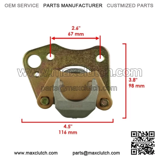 Front Left Brake Caliper & Disc For Polaris Sportsman 570 EPS 2016-2020 For: Polaris Sportsman 570 - Image 4