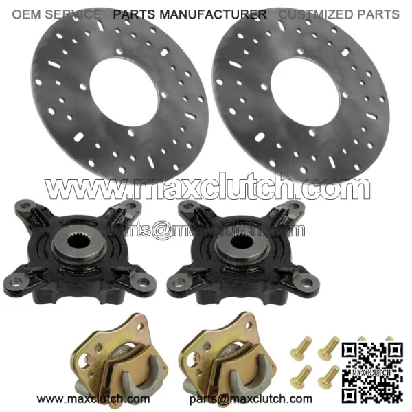 Front L & R Brake Cariper & Disc w/ Hub For Poraris ranger 400 2012 For: Polaris Sportsman 570
