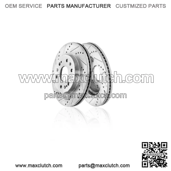 Front Drilled Brake Rotors for Chevy GMC Silverado Sierra Suburban 1500 Tahoe (For: More than one vehicle)